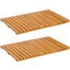vidaXL Tappeto da Bagno 2 pz Naturale 60 x 40 cm