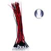 Vrabocry 20 LED da 5 mm con cavo da 20 cm, 12 Volt DC/LED già cablati (bianco)