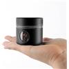 SIPLIV Barattolo da viaggio per caffè, mini contenitore ermetico in acciaio inox e vetro, ideale per chicchi di caffè e fondi di caffè, nero, 40 ml