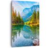 ARTTOR Quadri Moderni su Tela 80x120 cm Verticale Paesaggi Foresta - 4456 | Paesaggio Montagne Alba Quadro Decorativo Grande Soggiorno Camera da Letto Decorazione da Parete Arte da Parete ARTTOR