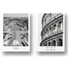 Freyheit | Set di poster di alta qualità | elegante set da 2 eleganti con immagini abbinate in bianco e nero | 2 pezzi in formato DIN A4 (21 x 30 cm) | senza cornice » città « (Roma)