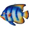 sicilia bedda - PESCI IN CERAMICA SICILIANA da Parete - Prodotti Artigianali realizzati a Mano (27x18, Pesce Tropicale Azzurro)