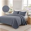 CYCMACO Copriletto Trapuntato Sottile, 250x250cm, Copriletto Leggero Primavera-Estate, Fresca Coperta Matrimoniale, Doppio Latocopertura Letto Coperta Per Letto E Divano, Grigio Scuro