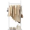 OUTBROS Basamento per appendiabiti, asta per abbigliamento da terra, L60cm | Stand appendiabiti indipendente robusto, Appendiabiti per organizzare capi sul lato del letto corridoio e zona entrata