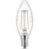 Philips LEDFILST3525 Lampadina LED Classic Tortiglione, Vetro, 2W Equivalenti a 25W, E14, Trasparente