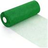 Wapasezyar Rotolo di tulle e organza 30 cm x 92 m, nastro in tulle per decorazioni matrimoni e feste, tessuti al metro per lavori fai da te e artigianato, fiocchi (Verde)