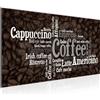 Runa Art Quadri Moderni Caffè Della Cucina Tela Non Tessuta Soggiorno Corridoio Con Iscrizione Bianco Nero 036712c
