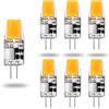 Riyueyi Lampadina LED G4 AC/DC 12V 5W equivalente a Lampadina alogena Base G4 da 50W Lampadina G4 Bianco Freddo 6000K per Illuminazione da Cucina sotto Il bancone, 6pcs,White 6000k,5W