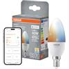 OSRAM Lampada LED SMART+ B40 4,9W E14 candela bianco sintonizzabile | SMART+ MATTER Tunable White Classic, LED Lamps, bianco, 20000 h, confezione da 1