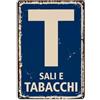 Hedlektio T Sali E Tabacchi Sign Pattern Print Targa In Latta Vintage Metal Sign Per Cafe Bar Pub Home Wall Decor Metal Poster 20x30 Cm