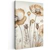 MuchoWow© Quadro Su Tela Grandi Dimensioni Quadri Moderni Soggiorno Stampa | 60x90 cm - Di Foto Decorazione Camera Letto Da Parete Con Cornice Dipinti Fiori - Beige - Natura - Illustrazione