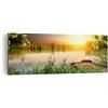 ARTTOR Moderno Quadro su Tela 140x50 cm Stampe da Parete Paesaggi Ponti - 3914 | Ponte Lago Quadro Decorativo Grande XXL 1 pezzo Soggiorno Camera da Letto Arte da Parete Decorazione da Parete ARTTOR