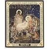 NKlaus Nascita di Cristo, icona di legno natalizia 10x12cm cristiano ortodossa 13915