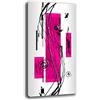 Printerland Quadri Moderni Soggiorno Verticale Astratto Industrial Quadro moderno Shabby chic da Parete XXL grande Stampa su tela Canvas Decorazione Murale muro Arredo Camera letto Cucina (50x100 cm, Fucsia)