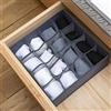Generic Organizer pieghevole per cassetti multi-scomparto per armadio, scatola in tessuto Oxford per biancheria intima e reggiseni, soluzione divisoria compatta
