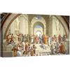 canvashop Quadro Raffaello Sanzio Scuola Di Atene 120x70 cm | Stampa Su Tela Canvas, Quadri Moderni, Camera Da Letto, Arte Arredo Casa