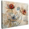 MuchoWow© Quadri Con Cornice Decorazione Quadri Per Camera Da Letto | 70x50 cm - Quadretti Da Parete Moderni Quadro Moderno Soggiorno Grande Foto Su Tela Fiori - Beige - Moderno - Illustrazione