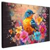 MuchoWow© Quadro Moderno Soggiorno Decorazioni Da Parete Quadri Su Tela Da | 60x40 cm - Salotto Grandi Foto Con Cornice Stampe Su Tela Camera Da Letto Graffiti - Uccello - Fiori - Strada