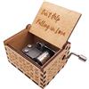 Youtang - Mini carillon con manovella in legno inciso, 18 note, carillon per bambini