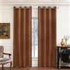 Ystyle Tende Oscuranti per Interni 2 Pezzi, 140x145 CM, Marrone | Tende con Anelli Velluto Moderne, Tenda Termica Isolante Freddo e Caldo, Curtains Ideali per Camera da Letto e Soggiorno