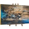 YS-Art Quadro Astratto Materico Dipinto a Mano in Acrilico