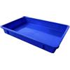 YZWZZXC Vaschetta Plastica Rettangolare, Raccogli Condensa, Impilabile, Design a Griglia Inferiore, da Posizionare Sotto Vasi di Fiori e Condizionatori D'aria(Blue,47x31x7cm/19x12x3in)
