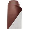 A-Express Strutturato Tessuto Ecopelle Materiale Granulato Morbida Finta pelle Vinile Materiale - Marrone Mezzo Metro (50cm x 140cm)