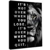 NymphFable Ninfea Incorniciato Leone Motivazionale Parete Arte Decorazione, Bianco E Nero Inspirational Poster da Parete per Ufficio Palestra Camera da Letto Arredamento 12x16 pollice