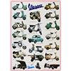 SIGEM Poster VESPA Storiche - Stampa su Carta Patinata, Plastificazione Lucida, Formati 33×48 cm e 70×100 cm, Ideale per Ambienti Vintage o Moderni