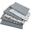 aufodara 6 Pezzi 50 x 80 cm Tessuto Artigianale Tessuti Tessuto Cotone Grande Stoffa Patchwork Cucito Creativo Stoffe a Metro Materiali per Hobby Creativi Fatto a Mano (Grigio)