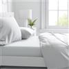 Corredocasa Completo Lenzuola Letto Bianco Puro Cotone Extra Percalle Disponibile Tutte Le Misure Ideale per Fornitura Albergo, Hotel e B&B cm 190×290 (Una Piazza e Mezza)