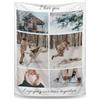 Yihariye Coperta Personalizzata con Foto e Testo, Plaid Personalizzato, Coperta Divano, Coperta Pile, Idea Regalo per Anniversario/Compleanno/Natale, Regali Personalizzati (6 foto)