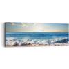 ARTTOR Moderno Quadro su Tela 90x30 cm Stampe da Parete Paesaggi Marino - 3551 | Mare Bordo Acqua Quadro Decorativo Piccolo 1 pezzo Soggiorno Camera da Letto Arte da Parete Decorazione da Parete ARTTOR