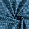 Generico Tessuto Cotone 100% a Pois- 100 cm x 148 cm Stoffa per Cucito, Tessuti al metro, Stoffa cotone al metro, Cotoni per cucire (18 colori disponibili) (Blu jeans)