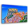 Printerland Quadri Moderni CITTA' ITALIA città Quadro moderno da Parete XXL grande Stampa su tela Canvas Decorazione Murale muro Soggiorno Arredo Camera da letto Cucina (REGGIO CALABRIA, 30x50 cm)