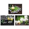 PIY PAINTING Stampe e quadri su tela Candela di Pietra SPA Zen Moderni Immagine Stampe su canvas Pittura Wall Art Immagini Su Tela per Home Room Decor Regalo di Compleanno 3 unità 30x40cm
