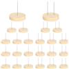 Generic Supporto per bambole in legno, 24 x supporto per bambole a maglia, con base in legno, supporto per scaffali espositivi