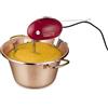 MACOM Just Kitchen 850 Paiolo Polentino con miscelatore elettrico, Rame, Diametro 25 cm.