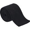 BENECREAT Polsino A Coste In Maglia Nera, 1.1mx7.5cm Polsino A Costine Tubolare Polsino A Costine di Ricambio per Cintura Gambe Braccia Indossare Polsini Estensione Abbigliamento Sportivo