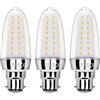 SAUGLAE Lampadine LED da 15W, 120W Lampadine a Incandescenza Equivalenti, Bianco Caldo 3000K, 1700Lm, B22 Baionetta, 3 Pezzi