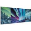 murando - Set di Quadri Moderni Fonoassorbenti per Soggiorno, Aurore 80x30 | (4 pz. 20x30 cm ognuno), Quadro Moderno Fonoassorbente, Schiuma Acustica, Protegge da Rumori, Resistenti Allo Sbiadimento