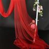 Duories Tessuto morbido in tulle, 10 m x 160 cm, per cucire, tessuto a rete, per matrimonio, matrimonio, arco, cerimonia, festa, abito in tulle, colore rosso