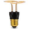 Suprema, Lampadina LED Decorativa Con Filo Di Luce LED, Luce Calda 1800K, Attacco E27, 240 Lm, Tensione 220-240V, Potenza 5W, Non Dimmerabile (70 x 83 mm)