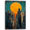 Printerland Quadro Moderno Soggiono Astratto Città Casa Quadri Moderni su Tela Stampa Canvas Astratta Decorazione da Parete Camera da Letto Arredamento Contemporaneo (9, 70x100 cm, Canvas intelaiato)