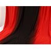 Generic Tessuto spandex sfumato a 2 toni per abbigliamento latino e abbigliamento sportivo, 150 cm al metro (rosso, nero, rosso)