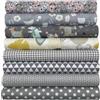 aufodara 8 Pezzi 50 x 50 cm Tessuti Tessuto Cotone Stoffa Patchwork Cucito Creativo Stoffe a Metro Materiali per Hobby Creativi DIY Fatto a Mano (Grigio)