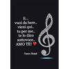 KUSTOM ART Poster Decorativo da Parete con Frase della Canzone di Vasco E...Tratta Dall'album Buoni o Cattivi Stampa Artistica su Carta Patinata 42x30 cm Senza Cornice