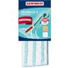 Leifheit Rivestimento Picobello M Micro Duo, 2 Fibre, 27 cm | Ricambio panno lavapavimenti per Picobello Plus, setole per fughe e superfici tramate, microfibra lavabile a 40°C