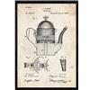 Nacnic brevetto Poster con Caffè 1. Foil con il vecchio brevetto di disegno in formato A3 e vintage sfondo