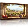 MHARTK66 Quadri Moderni Soggiorno Grandi, 50x100 cm Stampe da Parete Paesaggio Rurale, Quadro Camera da Letto Su Tela Decorazioni Parete Sala Da Pranzo Cucina Bagno